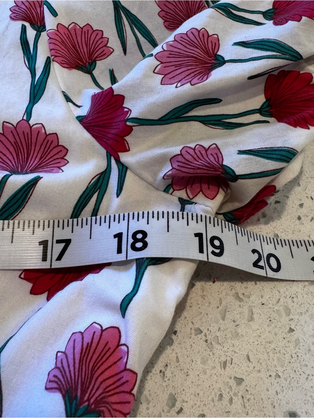 J.Crew Floral Puff Sleeve Midi Dress Size 8 White Pink Cotton Tiered Pockets - Picture 6 of 12